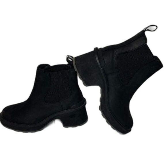 Sorel High Line Chelsea Heel Ankle Pull Tab Heel Boots Booties Women Designer - Picture 7 of 11